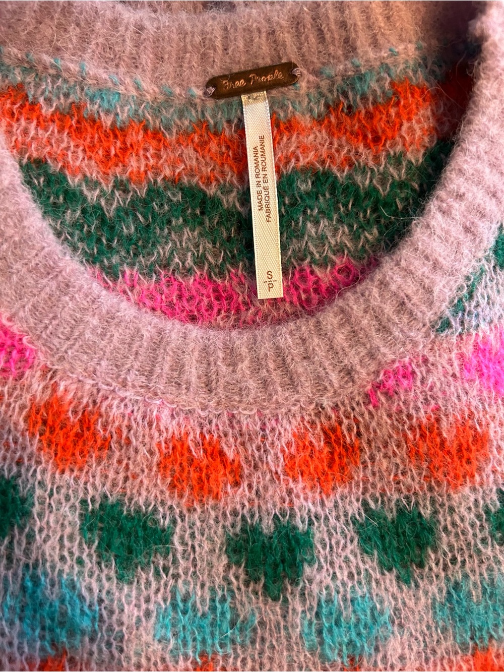 Free People sweater dress midi Lilac Confetti - Picture 11 of 12